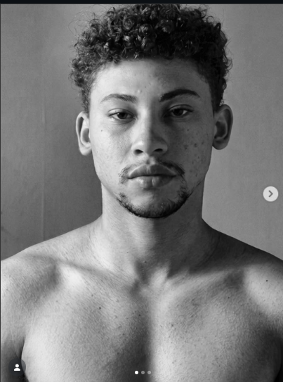 Polaroid frontal de casting de Frederick Natera