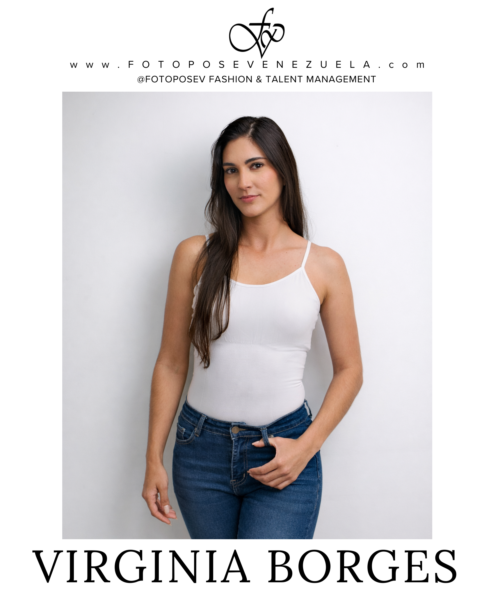 Francis Virginia Borges Ingeniera Civil y modelo Foto Pose Venezuela